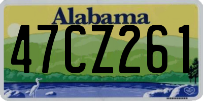 AL license plate 47CZ261