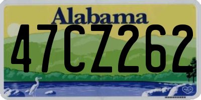 AL license plate 47CZ262