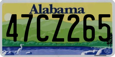 AL license plate 47CZ265