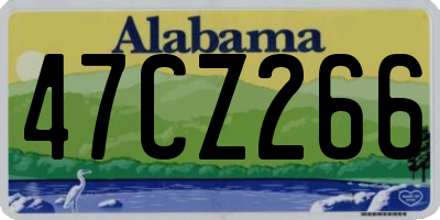AL license plate 47CZ266