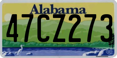 AL license plate 47CZ273