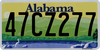 AL license plate 47CZ277