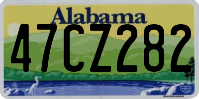 AL license plate 47CZ282