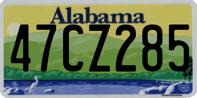 AL license plate 47CZ285