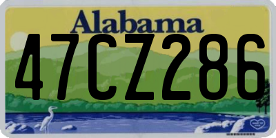 AL license plate 47CZ286
