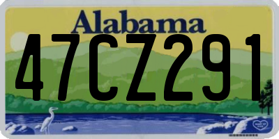 AL license plate 47CZ291