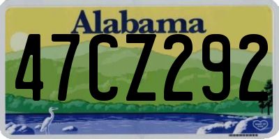 AL license plate 47CZ292