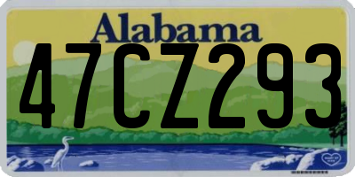 AL license plate 47CZ293