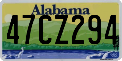 AL license plate 47CZ294