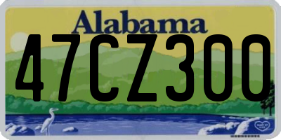 AL license plate 47CZ300