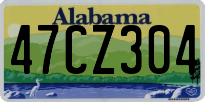 AL license plate 47CZ304