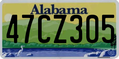 AL license plate 47CZ305