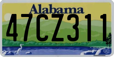 AL license plate 47CZ311