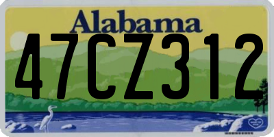 AL license plate 47CZ312