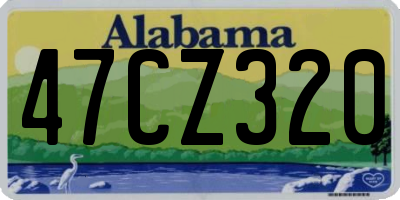AL license plate 47CZ320