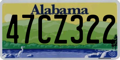 AL license plate 47CZ322