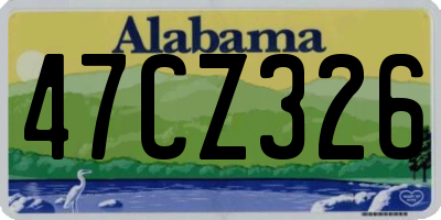 AL license plate 47CZ326