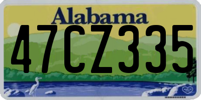 AL license plate 47CZ335