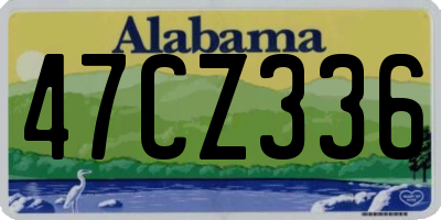 AL license plate 47CZ336