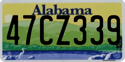 AL license plate 47CZ339