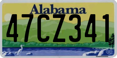 AL license plate 47CZ341