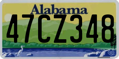AL license plate 47CZ348