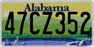 AL license plate 47CZ352