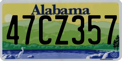 AL license plate 47CZ357