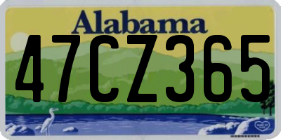 AL license plate 47CZ365