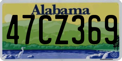 AL license plate 47CZ369