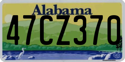 AL license plate 47CZ370