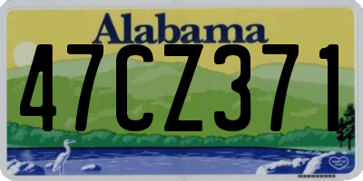 AL license plate 47CZ371