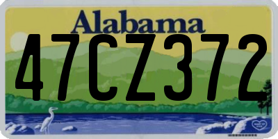 AL license plate 47CZ372