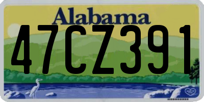 AL license plate 47CZ391