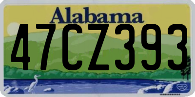AL license plate 47CZ393