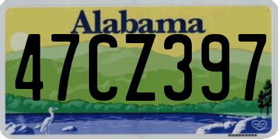 AL license plate 47CZ397