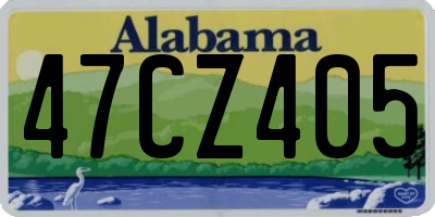 AL license plate 47CZ405