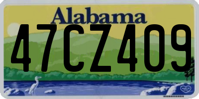 AL license plate 47CZ409