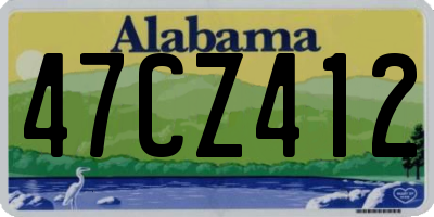 AL license plate 47CZ412