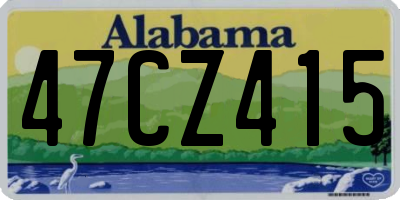 AL license plate 47CZ415