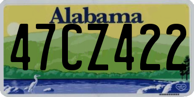 AL license plate 47CZ422