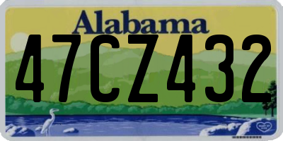 AL license plate 47CZ432