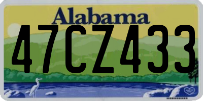 AL license plate 47CZ433