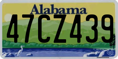 AL license plate 47CZ439