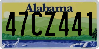 AL license plate 47CZ441