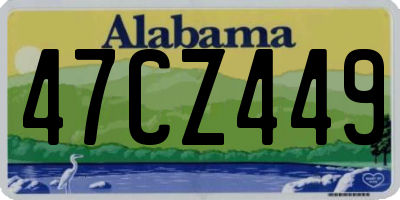 AL license plate 47CZ449