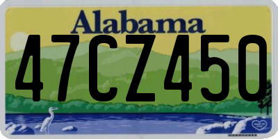 AL license plate 47CZ450