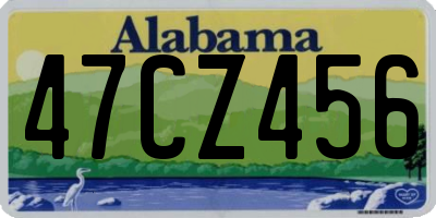 AL license plate 47CZ456