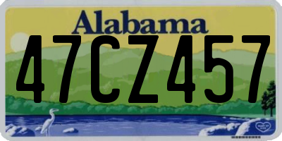 AL license plate 47CZ457