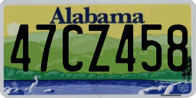AL license plate 47CZ458